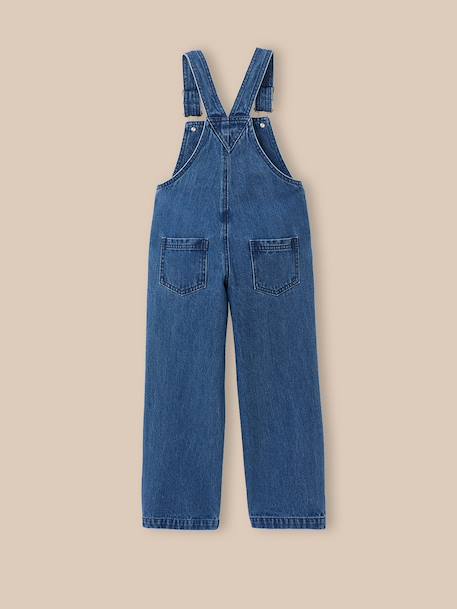 Salopette fille en denim Denim stone 2 - vertbaudet enfant 