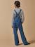 Salopette fille en denim Denim stone 4 - vertbaudet enfant 