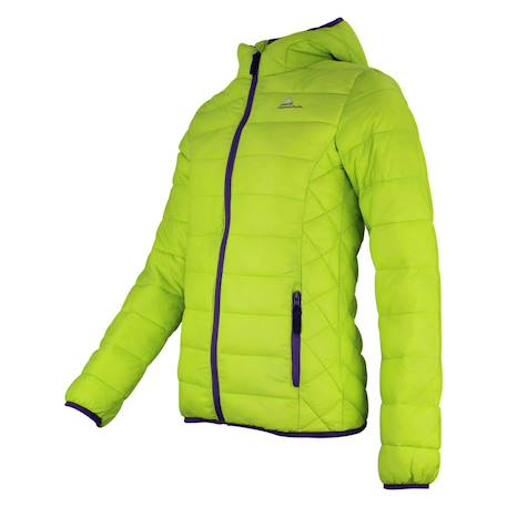 Doudoune fine fille galiseo Anis+Noir+Orange 3 - vertbaudet enfant 
