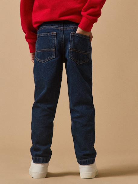 Jean relax garçon Denim bleu+Denim brut 10 - vertbaudet enfant 