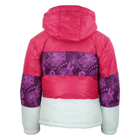 Doudoune fille falea Fuchsia+Noir+Violet 2 - vertbaudet enfant 