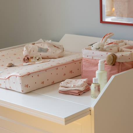 Lot de 3 langes en mousseline mix bows Rose, écru, marron 4 - vertbaudet enfant 