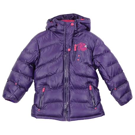Doudoune  fille gadele Fuchsia+Noir+Violet 5 - vertbaudet enfant 