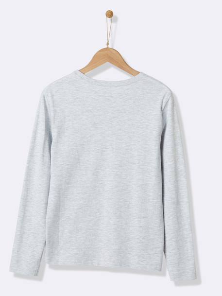T-shirt manches longues garçon Bleu fonce uni avec+Gris moyen uni avec 4 - vertbaudet enfant 