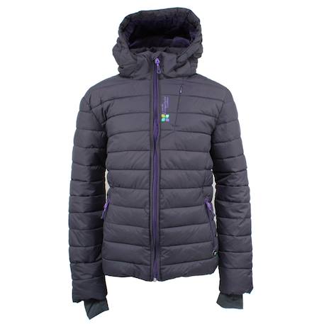 Doudoune de ski fille gapti Noir+Rouge+Turquoise+Violet 1 - vertbaudet enfant 