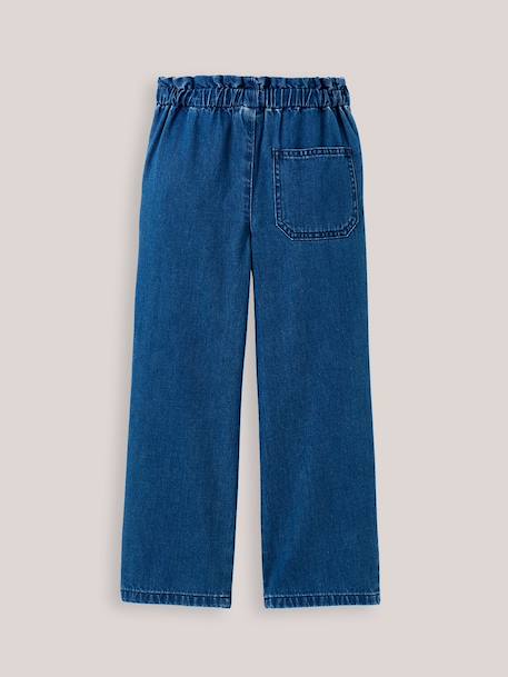 Pantalon large fille denim light Denim brut+Denim stone 7 - vertbaudet enfant 