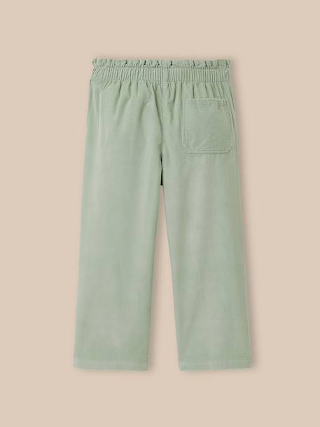 Pantalon large  en velours Kaki+Marine+Vert d'eau 6 - vertbaudet enfant 