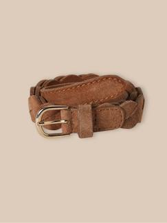 -Ceinture tressée en cuir