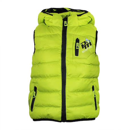 Doudoune sans manches garçon ecarti Anis+Bleu+Jaune+Noir+Noir brillant+Noir/bleu+Rouge 1 - vertbaudet enfant 
