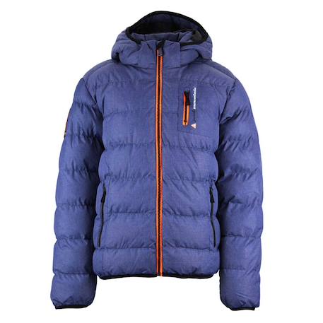 Doudoune de ski garçon ecarf Bleu marine+Gris clair+Gris fonce 1 - vertbaudet enfant 