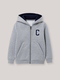Sweat zippé à capuche garçon  - vertbaudet enfant