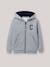 Sweat zippé à capuche garçon Gris chine 1 - vertbaudet enfant 