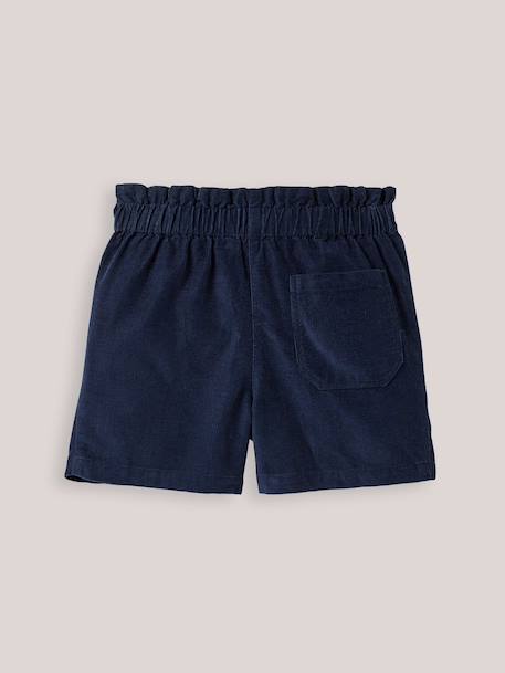 Short paper bag velours fille Marine 2 - vertbaudet enfant 