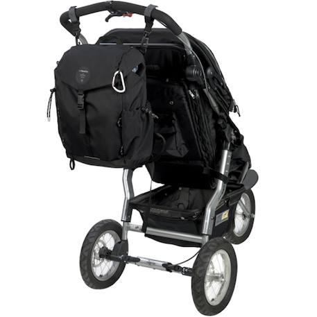 Sac à dos à langer en polyester recyclé gris outdoor green label Noir 4 - vertbaudet enfant 