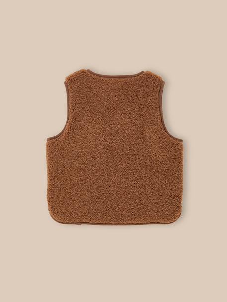 Veste en sherpa - collection junior Cognac 2 - vertbaudet enfant 