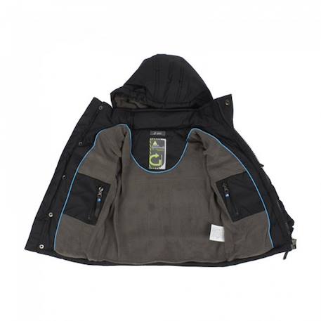 Doudoune garçon ecardin Gris+Noir 6 - vertbaudet enfant 