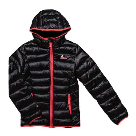 Doudoune fine fille galiseo Anis+Noir+Orange 4 - vertbaudet enfant 