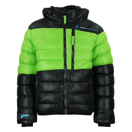Doudoune de ski garçon ecaptin Noir/blanc+Noir/bleu+Noir/gris+Noir/orange+Noir/vert 10 - vertbaudet enfant 