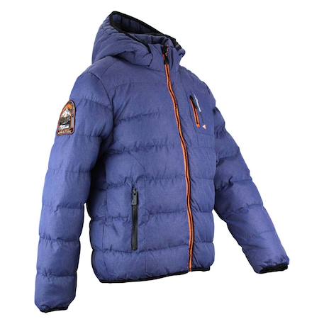 Doudoune de ski garçon ecarf Bleu marine+Gris clair+Gris fonce 2 - vertbaudet enfant 