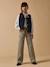 Pantalon droit rayé fille Rayure marron 5 - vertbaudet enfant 