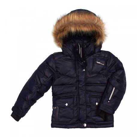 Doudoune de ski fille falesa Fuchsia+Marine+Noir 4 - vertbaudet enfant 