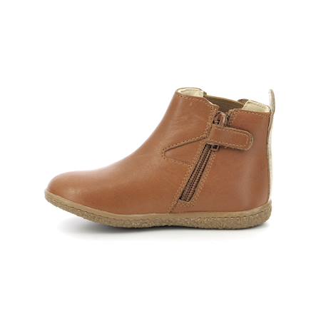 Boots enfant vermillon Camel or+Marine metallise 4 - vertbaudet enfant 
