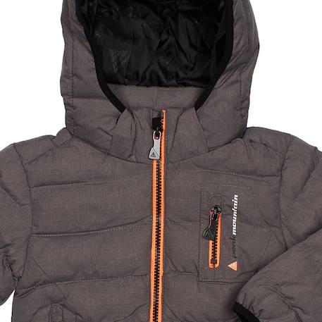 Doudoune de ski garçon ecarf Bleu marine+Gris clair+Gris fonce 5 - vertbaudet enfant 
