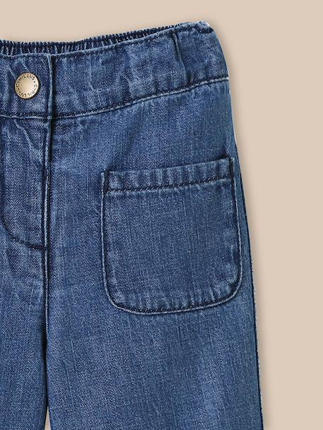 Pantalon en denim light bébé Denim bleu 2 - vertbaudet enfant 
