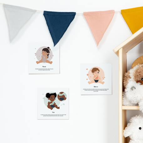 3 pochettes de cartes pour apprendre à signer avec bébé dès 6 mois Le rituel du soir, les repas, l'hygiène 4 - vertbaudet enfant 