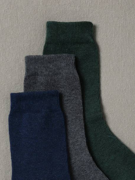 Lot de 3 paires de chaussettes garçon Vert 2 - vertbaudet enfant 