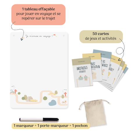 Je m’amuse en voyage – 50 activités Blanc 2 - vertbaudet enfant 