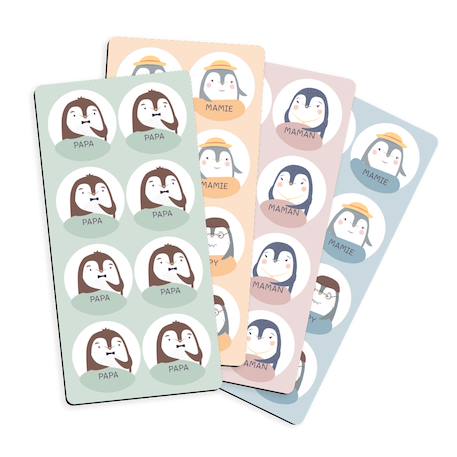 Magnet familial – organiser la semaine Maman rose+Papa vert+Papy/mamie bleu+Papy/mamie orange+Toute la famille 4 - vertbaudet enfant 
