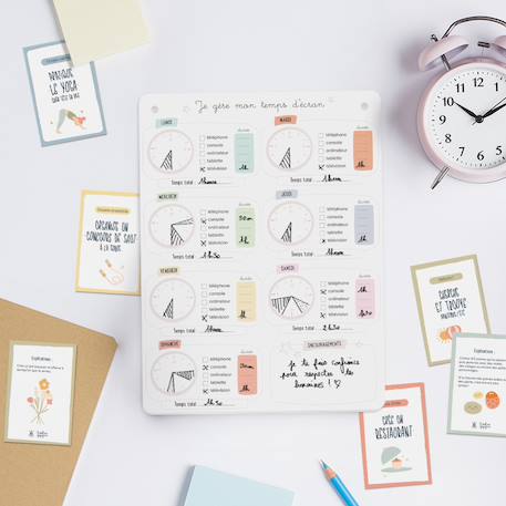 Mon temps d’écran – 30 activités Blanc 1 - vertbaudet enfant 