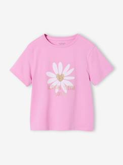 Tee-shirt fille imprimé manches courtes  - vertbaudet enfant