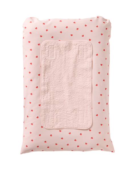 Matelas à langer + 2 tapis de change personnalisable MON COEUR rose imprimé 4 - vertbaudet enfant 