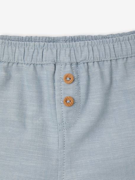 Lot 2 short bébé bleu ciel 5 - vertbaudet enfant 