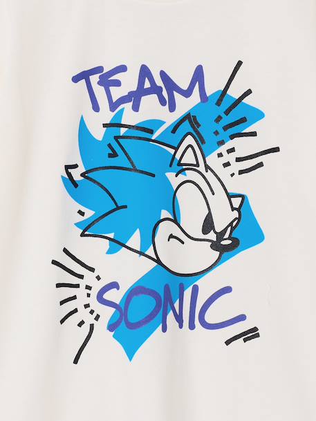 T-shirt garçon Sonic écru 3 - vertbaudet enfant 