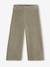 Pantalon fille large en velours anthracite+bleu grisé+blush+écru+kaki+marron+prune+rose 16 - vertbaudet enfant 