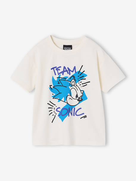 T-shirt garçon Sonic écru 1 - vertbaudet enfant 