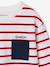T-shirt rayé garçon personnalisable écru+rouge+vert d'eau 9 - vertbaudet enfant 