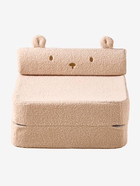 Chauffeuse enfant en sherpa Ourson camel 5 - vertbaudet enfant 