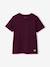 T-shirt garçon personnalisable manches courtes aubergine+blanc+BLEU+jaune pâle+mangue+sauge 2 - vertbaudet enfant 