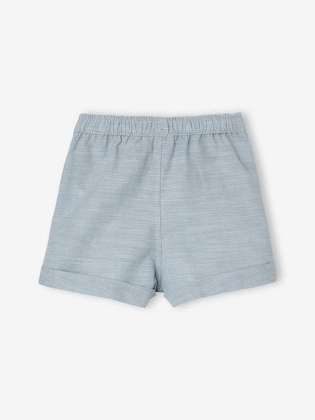 Lot 2 short bébé bleu ciel 4 - vertbaudet enfant 