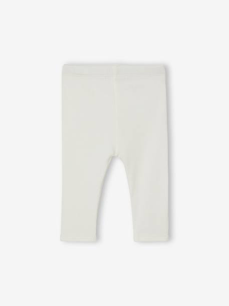 Lot 3 leggings bébé naissance écru 4 - vertbaudet enfant 