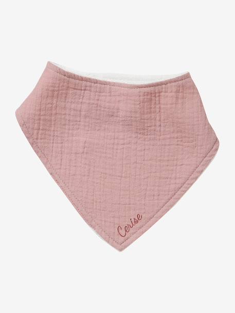 Lot 3 bavoirs bandanas en gaze de coton / éponge Lovely Leo+rose grenier 14 - vertbaudet enfant 