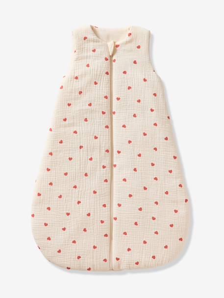 Gigoteuse en gaze de coton bio personnalisable MON CŒUR écru 5 - vertbaudet enfant 