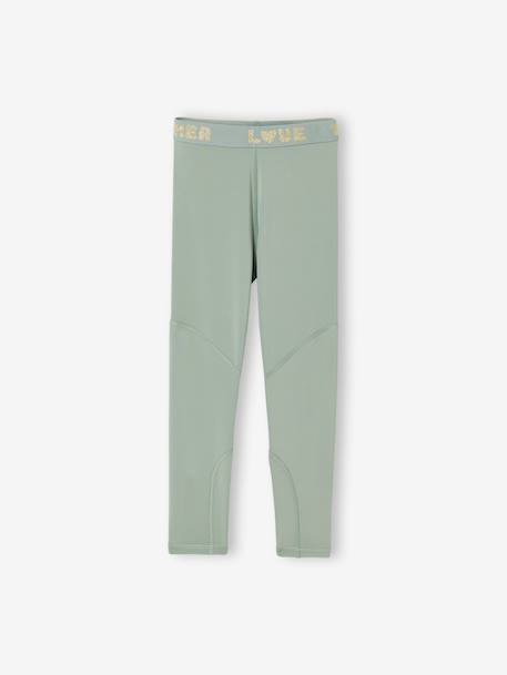 Legging fille essentiel anthracite+vert sauge 5 - vertbaudet enfant 
