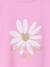 Tee-shirt fille imprimé manches courtes écru+mauve+rose+vert sauge 6 - vertbaudet enfant 