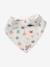 Lot 3 bavoirs bandanas en gaze de coton Bord de mer+Broceliande+Dans les bois+Hanoi+Hérisson+Hygge+lot renard+Mon coeur+Tanzanie 5 - vertbaudet enfant 