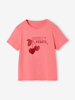 Tee-shirt fille imprimé manches courtes  - vertbaudet enfant